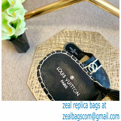 Louis Vuitton Monogram LV Dauphine Espadrilles Slippers Black 2021