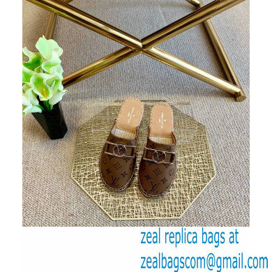 Louis Vuitton Monogram LV Dauphine Espadrilles Slippers Brown 2021