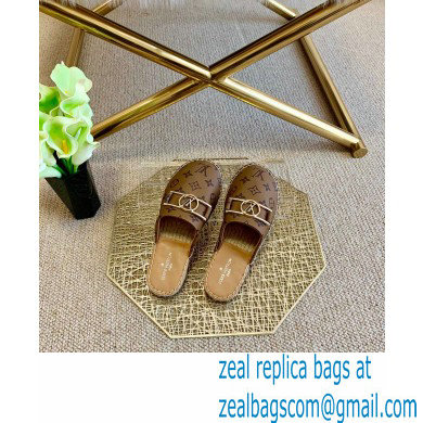 Louis Vuitton Monogram LV Dauphine Espadrilles Slippers Brown 2021