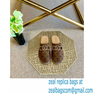 Louis Vuitton Monogram LV Dauphine Espadrilles Slippers Brown 2021