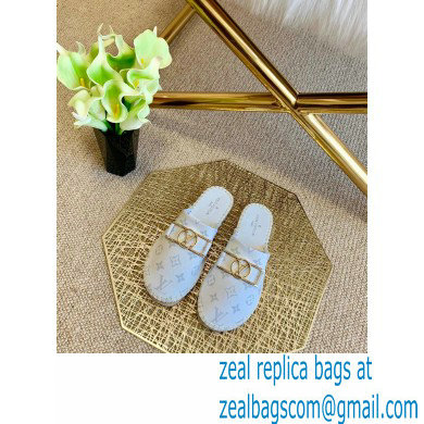 Louis Vuitton Monogram LV Dauphine Espadrilles Slippers White 2021