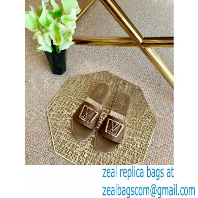 Louis Vuitton Monogram LV Square Espadrilles Slipper Sandals Brown 2021