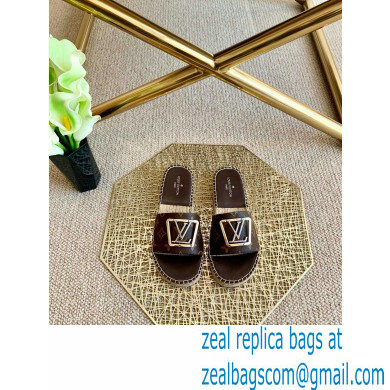 Louis Vuitton Monogram LV Square Espadrilles Slipper Sandals Coffee 2021