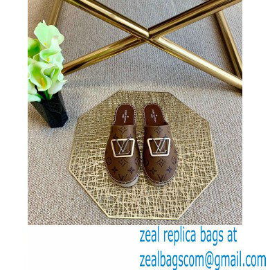 Louis Vuitton Monogram LV Square Espadrilles Slippers Brown 2021