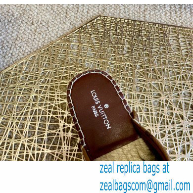 Louis Vuitton Monogram LV Square Espadrilles Slippers Brown 2021 - Click Image to Close