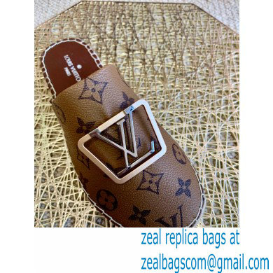 Louis Vuitton Monogram LV Square Espadrilles Slippers Brown 2021