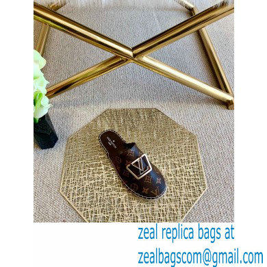 Louis Vuitton Monogram LV Square Espadrilles Slippers Coffee 2021