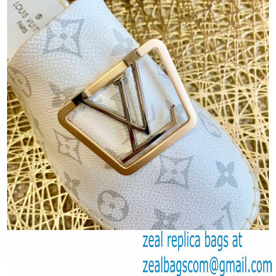 Louis Vuitton Monogram LV Square Espadrilles Slippers White 2021