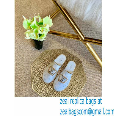 Louis Vuitton Monogram LV Square Espadrilles Slippers White 2021