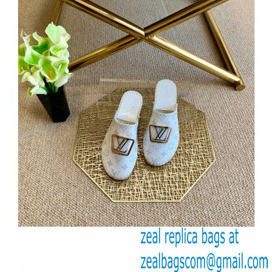 Louis Vuitton Monogram LV Square Espadrilles Slippers White 2021