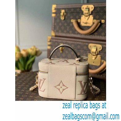 Louis Vuitton Monogram Nice Vanity PM Bag M45599 Cream/Bois de Rose Pink 2021 - Click Image to Close