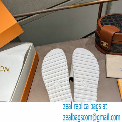 Louis Vuitton Monogram-embossed Slides Mules White 2021