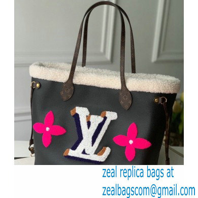 Louis Vuitton Neverfull MM Tote Bag M56960 Shearling 2021