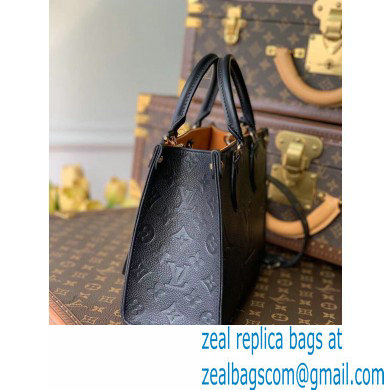Louis Vuitton Onthego PM Bag Grained Leather Black 2021