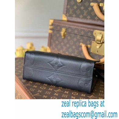 Louis Vuitton Onthego PM Bag Grained Leather Black 2021