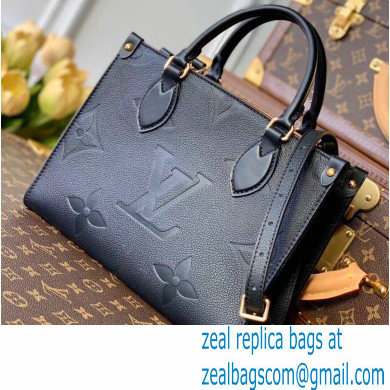 Louis Vuitton Onthego PM Bag Grained Leather Black 2021