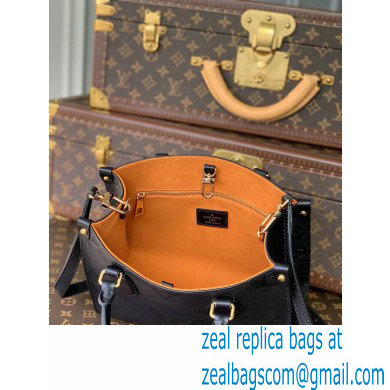 Louis Vuitton Onthego PM Bag Grained Leather Black 2021