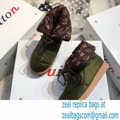 Louis Vuitton Pillow Comfort Ankle Boot 1A8T3O khaki 2020