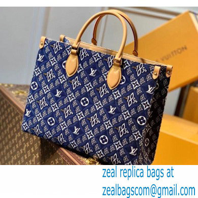 Louis Vuitton Since 1854 OnTheGo MM Tote Bag M57396 Blue 2021 - Click Image to Close