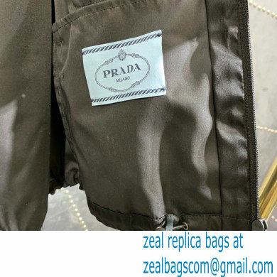 PRADA Re-Nylon Gabardine blouson jacket BLACK 2020 - Click Image to Close