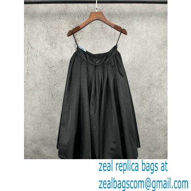 PRADA Re-Nylon Gabardine wide skirt BLACK 2020