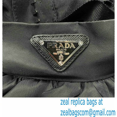 PRADA Re-Nylon Gabardine wide skirt BLACK 2020 - Click Image to Close