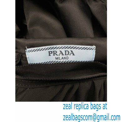 PRADA Re-Nylon Gabardine wide skirt BLACK 2020 - Click Image to Close