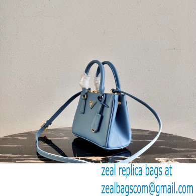 Prada Galleria Saffiano Leather Micro-bag 1BA906 Blue 2021