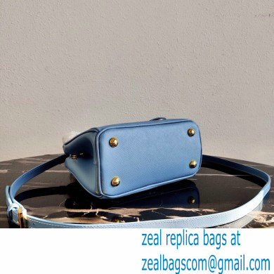 Prada Galleria Saffiano Leather Micro-bag 1BA906 Blue 2021