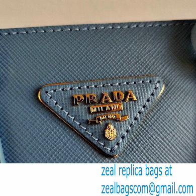 Prada Galleria Saffiano Leather Micro-bag 1BA906 Blue 2021