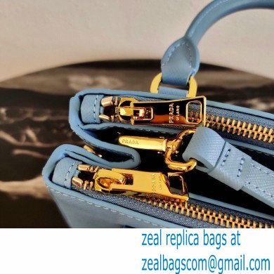 Prada Galleria Saffiano Leather Micro-bag 1BA906 Blue 2021