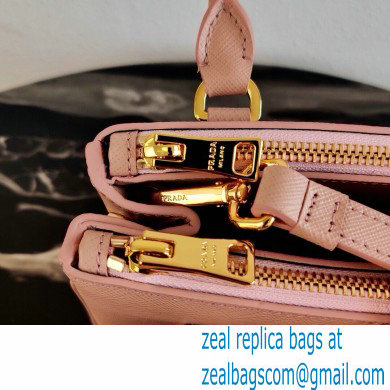 Prada Galleria Saffiano Leather Micro-bag 1BA906 Nude Pink 2021