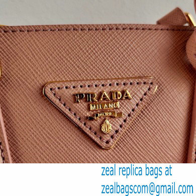 Prada Galleria Saffiano Leather Micro-bag 1BA906 Nude Pink 2021