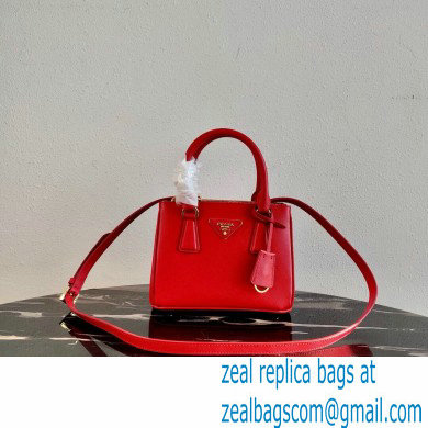 Prada Galleria Saffiano Leather Micro-bag 1BA906 Red 2021
