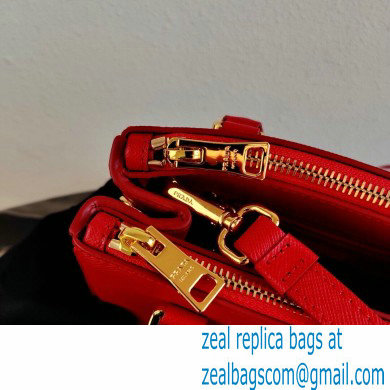 Prada Galleria Saffiano Leather Micro-bag 1BA906 Red 2021