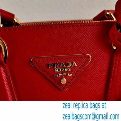 Prada Galleria Saffiano Leather Micro-bag 1BA906 Red 2021