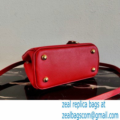 Prada Galleria Saffiano Leather Micro-bag 1BA906 Red 2021