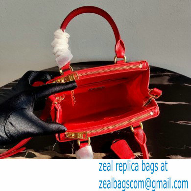 Prada Galleria Saffiano Leather Micro-bag 1BA906 Red 2021