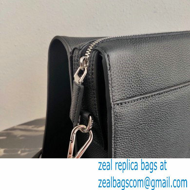 Prada Leather Bandoleer Cross-Body Bag 2VD012 Black 2021