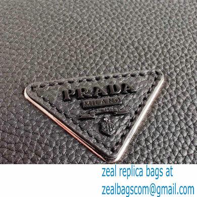 Prada Leather Bandoleer Cross-Body Bag 2VD012 Black 2021 - Click Image to Close