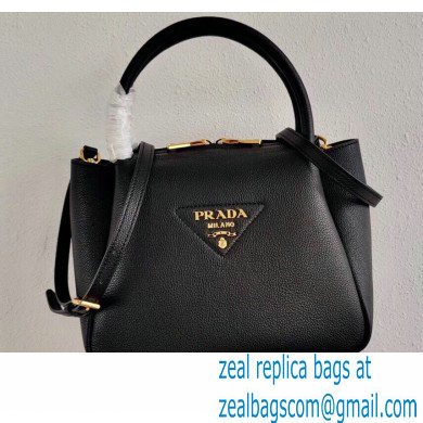 Prada Small Leather HandBag 1BC145 Black 2021