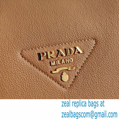 Prada Small Leather HandBag 1BC145 Brown 2021
