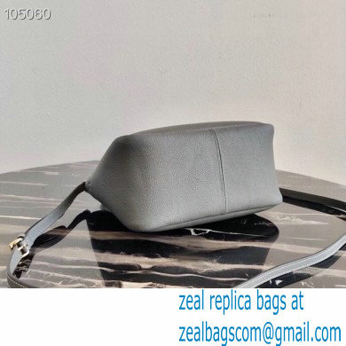 Prada Small Leather HandBag 1BC145 Gray 2021
