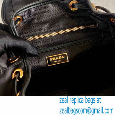 Prada Small Nylon Backpack Bag 1BZ677 Black/Gold 2021 - Click Image to Close