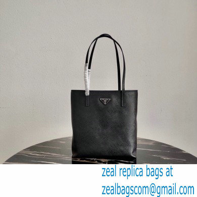 Prada Small Saffiano Leather Tote Bag 1BG342 Black 2021 - Click Image to Close