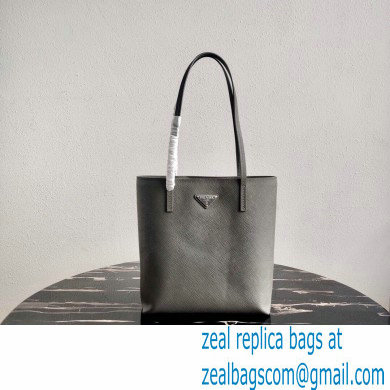 Prada Small Saffiano Leather Tote Bag 1BG342 Gray 2021 - Click Image to Close