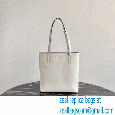 Prada Small Saffiano Leather Tote Bag 1BG342 White 2021 - Click Image to Close