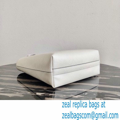 Prada Small Saffiano Leather Tote Bag 1BG342 White 2021