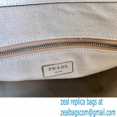 Prada Small Saffiano Leather Tote Bag 1BG342 White 2021