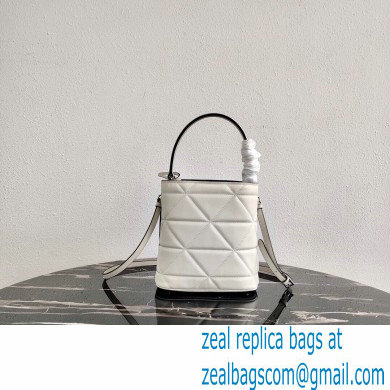 Prada Spectrum Leather Top Handle Bag 1BA319 White 2021 - Click Image to Close